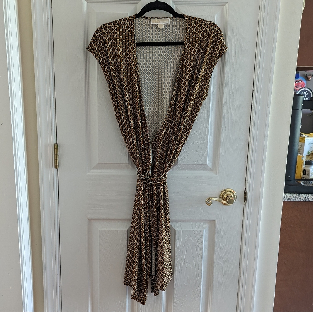 MICHAEL Michael Kors chain wrap dress